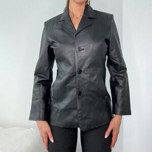 Vintage Black Leather Jacket